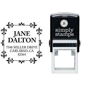 Alana Square Address Stamp Body and Design