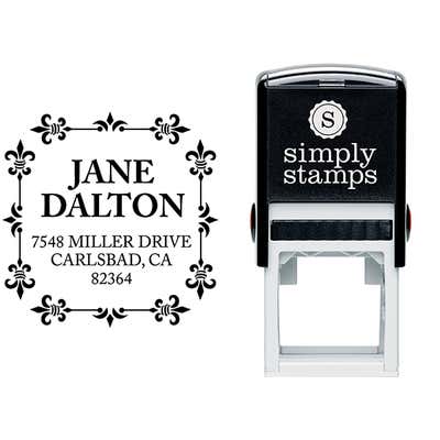 Alana Square Address Stamp - alternate view