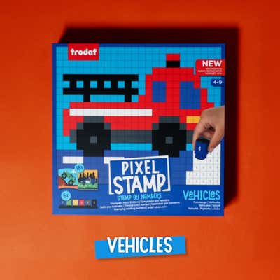 Trodat Pixel Stamp Kit – Vehicles - alternate view