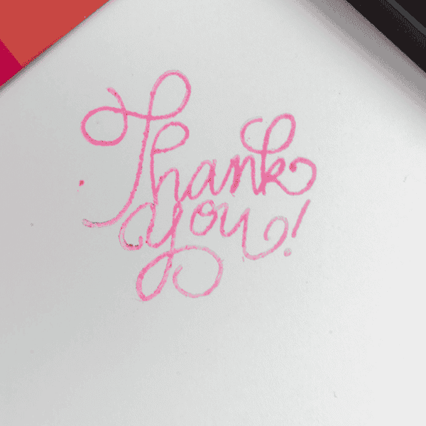 Pink Craft Ink Impression 