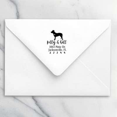 American Pit Bull Love Address Stamp - alternate view