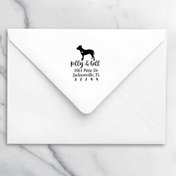 American Pit Bull Love Address Stamp