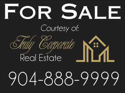Plastic Real Estate For Sale Sign