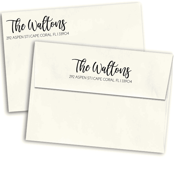 Playful Script Custom Address Stamp