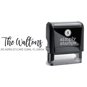 Playful Script Custom Address Stamp