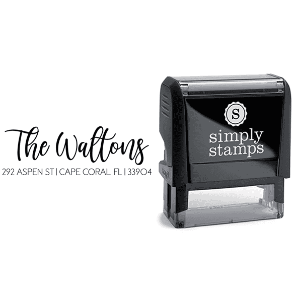 Playful Script Custom Address Stamp