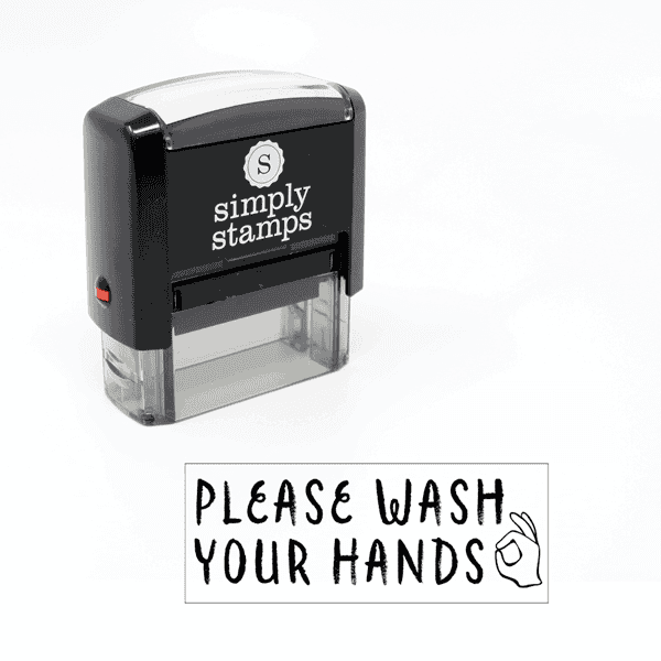 Please Wash Your Hands Stamp for Teachers