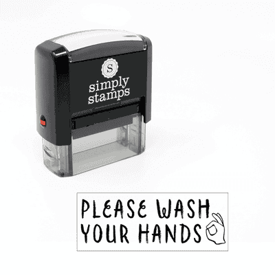 Please Wash Your Hands Stamp for Teachers