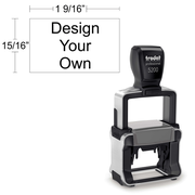 Customizable Trodat Professional 5200 Heavy Duty Self-Inking Stamp with Stainless Steel Frame and 15/16" x 1 9/16" Impression Size