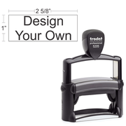 Customizable Trodat Professional 5205 Heavy Duty Self-Inking Stamp with Stainless Steel Frame and 1" x 2.75" Impression Size
