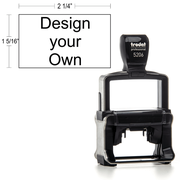 Customizable Trodat Professional 5206 Heavy Duty Self-Inking Stamp with Stainless Steel Frame and 1" x 2.25" Impression Size
