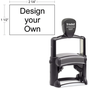 Customizable Trodat Professional 5207 Heavy Duty Self-Inking Stamp with Stainless Steel Frame and 1.5" x 2.25" Impression Size