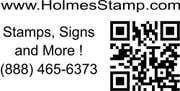 URL Top QR Code Stamp
