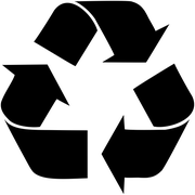 Recycle Symbol Rubber Stock Stamp