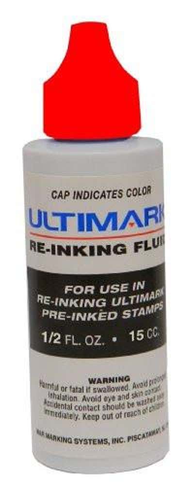 Red 1/4 oz Refill Ink - Ultimark