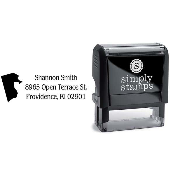 Rhode Island Return Address Stamp Body and Design