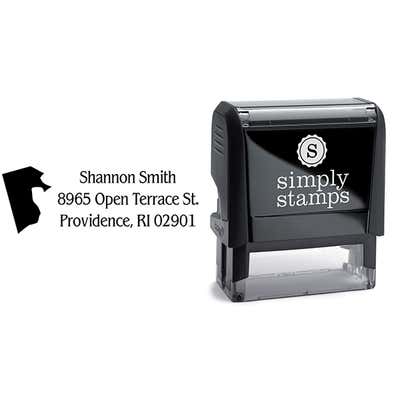 Rhode Island Return Address Stamp - alternate view