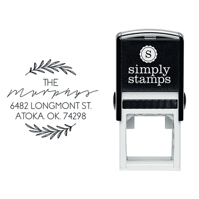 Round Branch Custom Address Stamp - alternate view