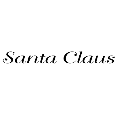Santa Claus Signature Rubber Stamp