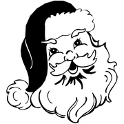 Santa Head Stamp