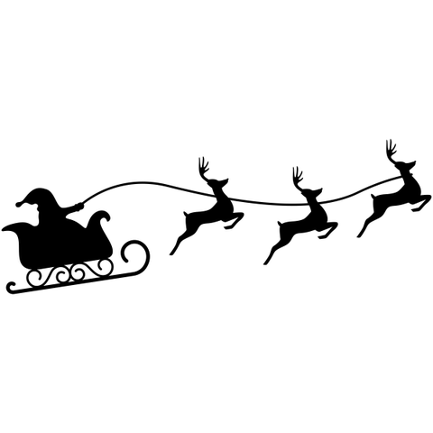 Santa Reindeer Craft Stamp