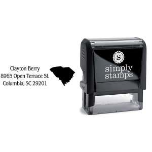 South Carolina Return Address Stamp Body and Design