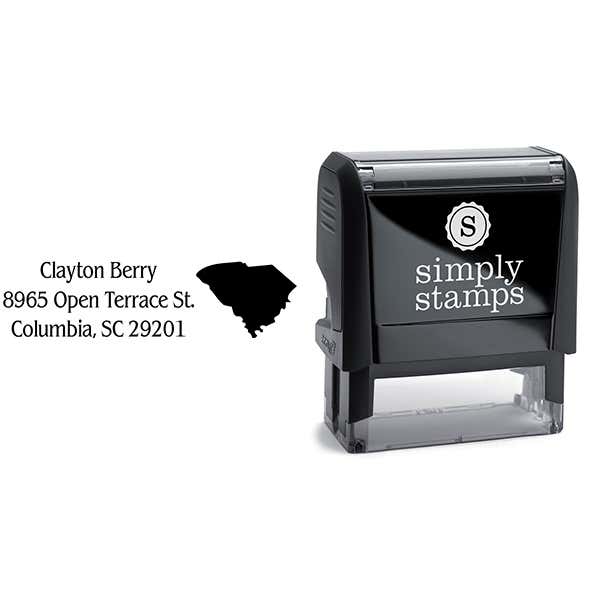 South Carolina Return Address Stamp Body and Design
