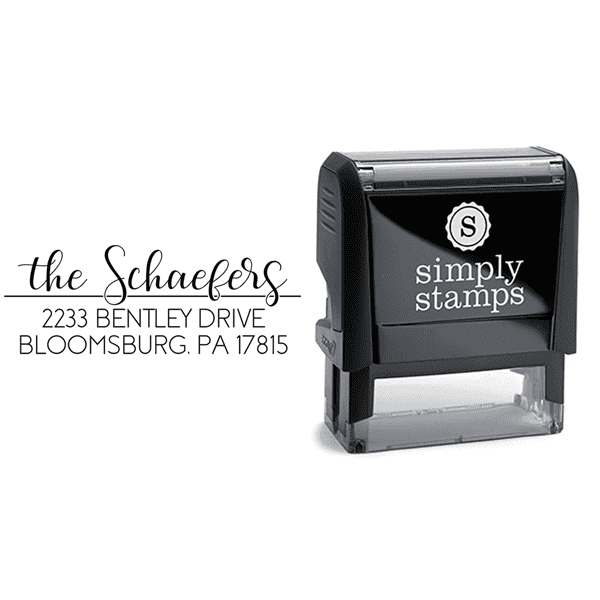 Schaefers Script Return Address Stamp