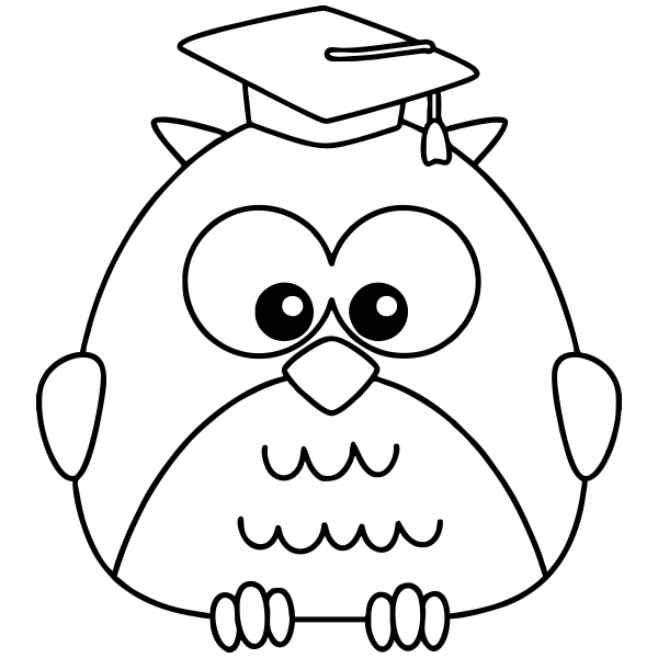 Owl Graduate Teacher Craft Stamp