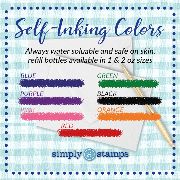 Self Inking Colors Available