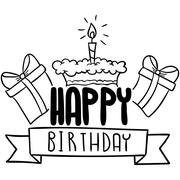 Happy Birthday Presents Craft Stamp