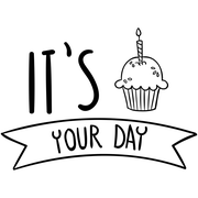 It's Your Day Cupcake Craft Stamp