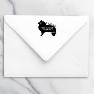 Shetland Sheep Dog Address Stamp