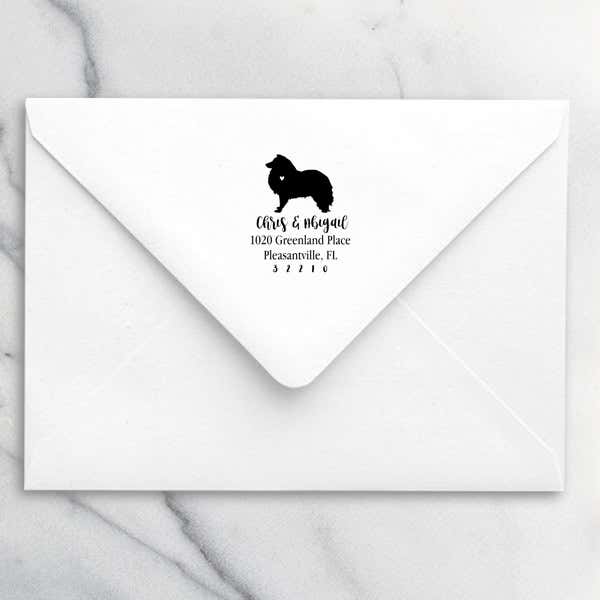 Shetland Sheepdog Love Address Stamp