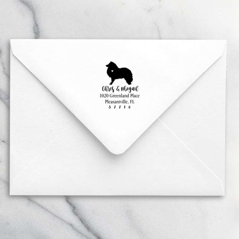 Shetland Sheepdog Love Address Stamp