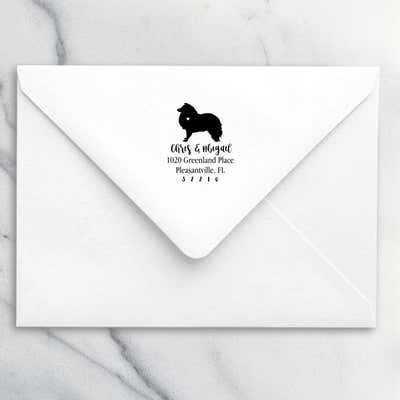 Shetland Sheepdog Love Address Stamp - alternate view