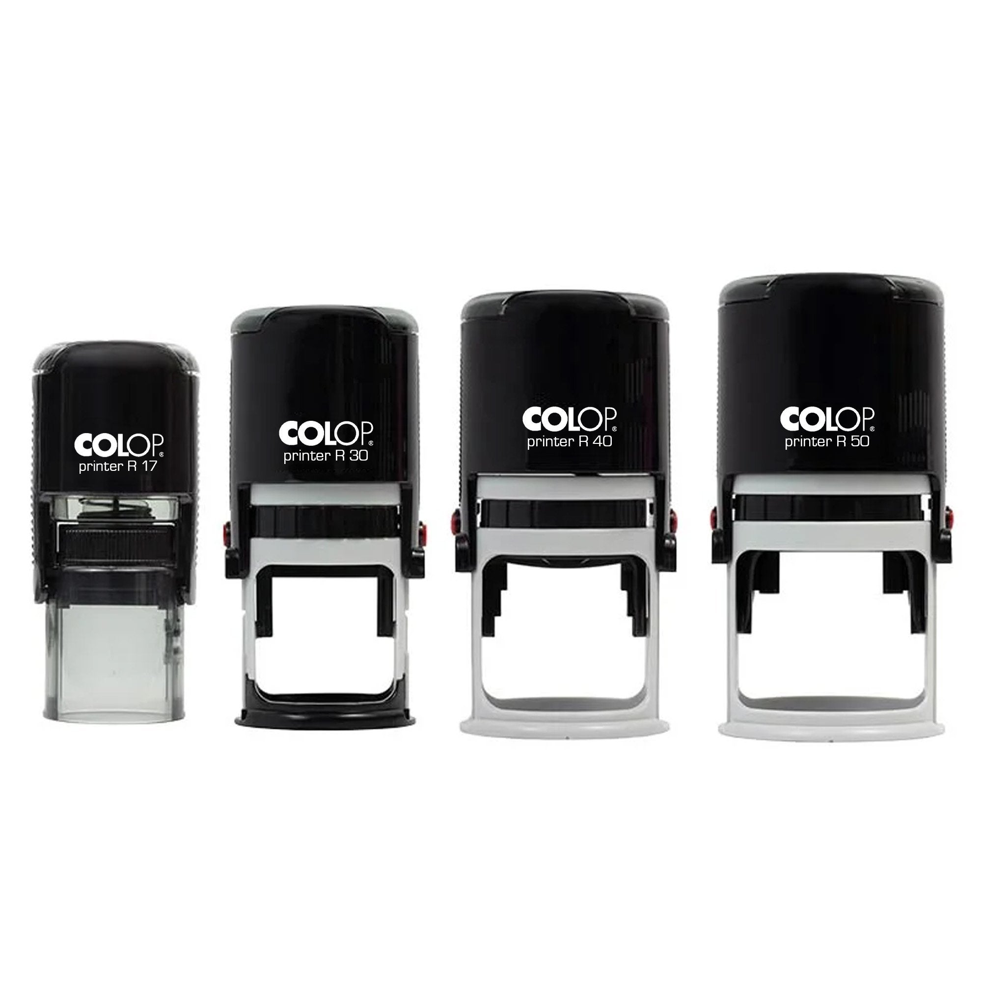 Colops Custom rubber stamp size options 