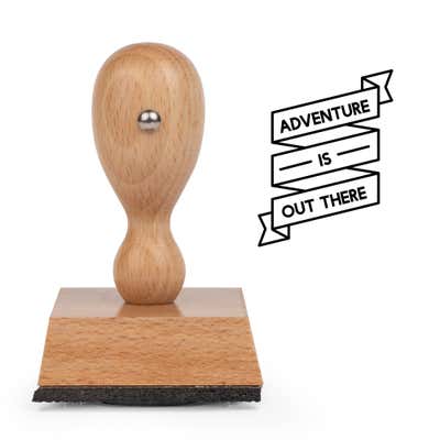 Adventure Banner Craft Stamp - alternate view