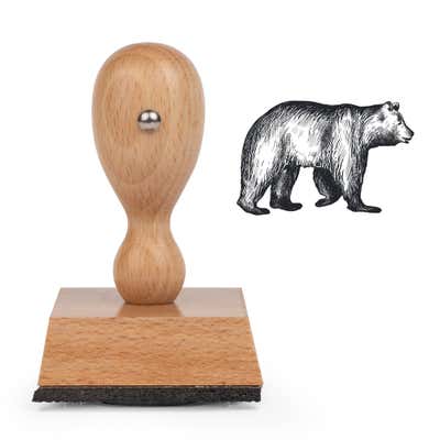Woodland Bear Craft Stamp - alternate view