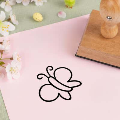 Springtime Butterfly Craft Stamp - alternate view