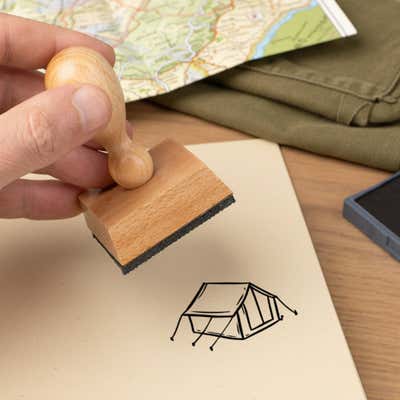 Camp Tent Craft Stamp - alternate view