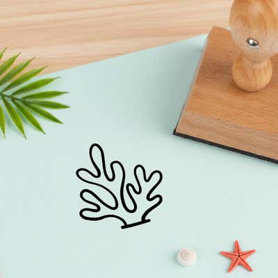 Ocean Coral Craft Stamp - alternate view