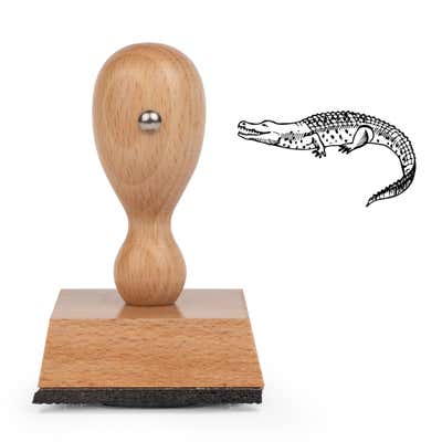 Jungle Crocodile Craft Stamp - alternate view