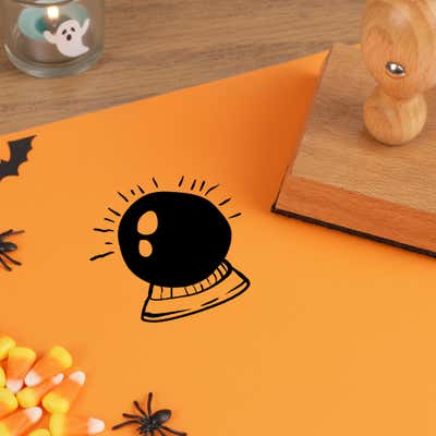 Mystic Crystal Ball Craft Stamp - alternate view