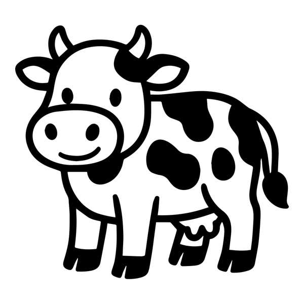Cute Cow Craft Stamp