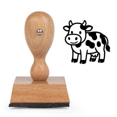 Cute Cow Craft Stamp - alternate view
