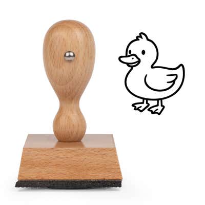 Cute Duck Craft Stamp - alternate view