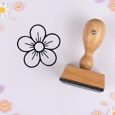 Five-Petal Blossom Craft Stamp - alternate view