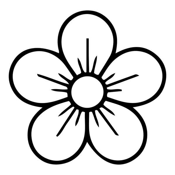 Five-Petal Blossom Craft Stamp