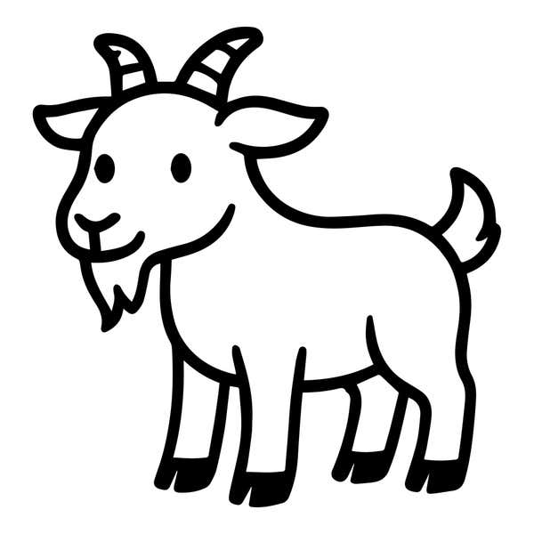 Cute Goat Craft Stamp
